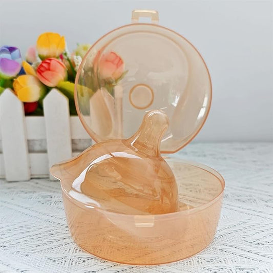 Nipple Corrector for Inverted & Flat Nipples – Silicone Nipple Suckers for Breastfeeding, Day & Night Use (Single & Double Pack)