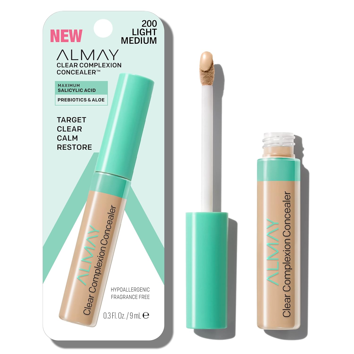 Almay Clear Complexion Acne Spot Treatment Concealer With Salicylic Acid - Lightweight, Hypoallergenic, For Sensitive Skin