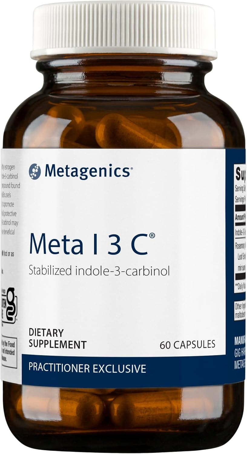 Metagenics Meta I 3 C - 150 G Indole-3-Carbinol - Supports Estrogen Hormone Balance* - Metabolic Supplement - Vegetarian & Gluten-Free - 60 Capsules