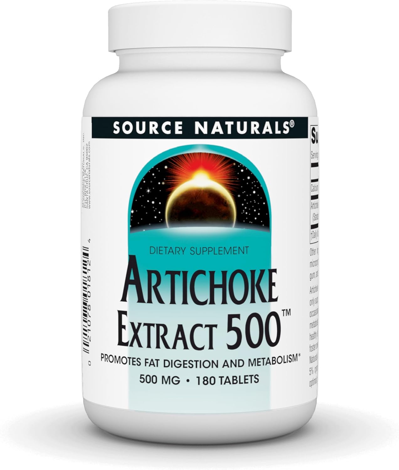 Source Naturals Artichoke Extract 500mg, 180 Tablets