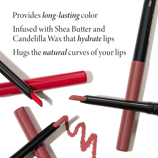 Laura Geller New York Modern Classic Lip Liner, Luxurious Creamy Long Lasting Lip Liner, Prevents Feathering And Fading, Sassy Spice