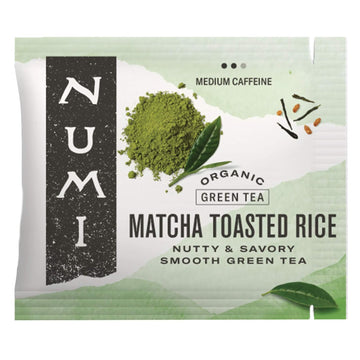 Numi Organic Matcha Toasted Rice Tea, 100 Tea Bags, Organic Genmaicha Green Tea, Caffeinated (Packaging May Vary)