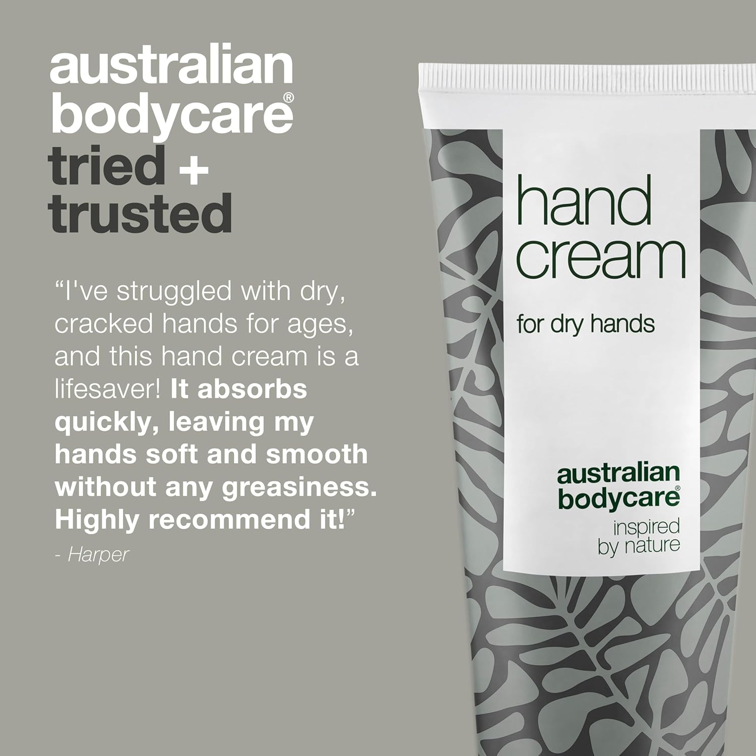 Australian Bodycare Hand Cream for very dry hands | Tea Tree Oil + Lemon Myrtle | Hand cream for Men & Women with cracked hands | Vegan Hand Cream with Tea Tree Oil | 100ml
