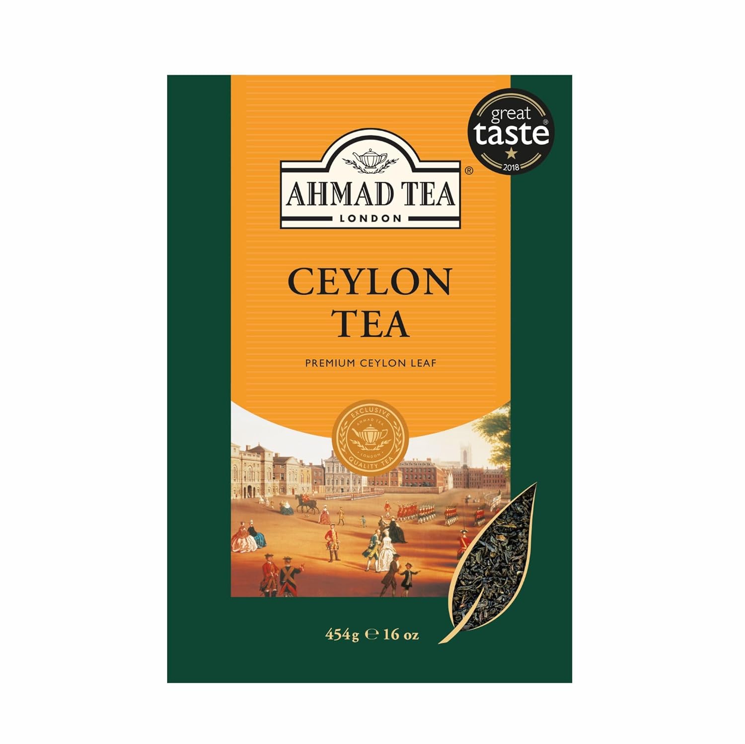 Ahmad Tea Black Tea, Ceylon Loose Leaf, 454G - Caffeinated & Sugar-Free