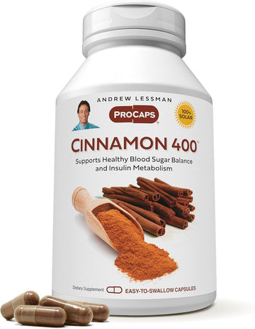 Andrew Lessman Cinnamon 400Mg - 360 Capsules - High Potency, Standardized Extract. No Additives. Small Easy To Swallow Capsules