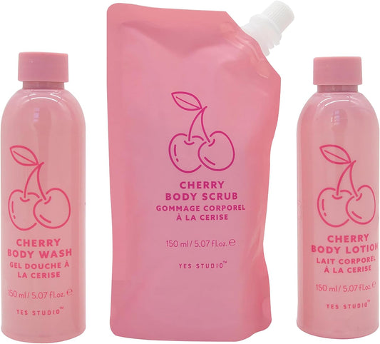 Cherry Baby Women'S Shower Set - Body Wash, Lotion, Scrub