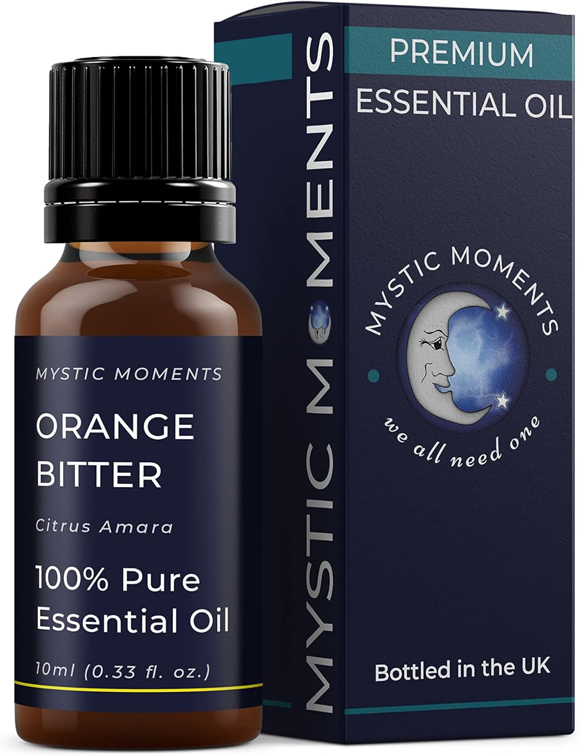 Mystic Moments | Orange Bitter Essential Oil 10ml - Pure & Natural oil for Diffusers, Aromatherapy & Massage Blends Vegan GMO Free