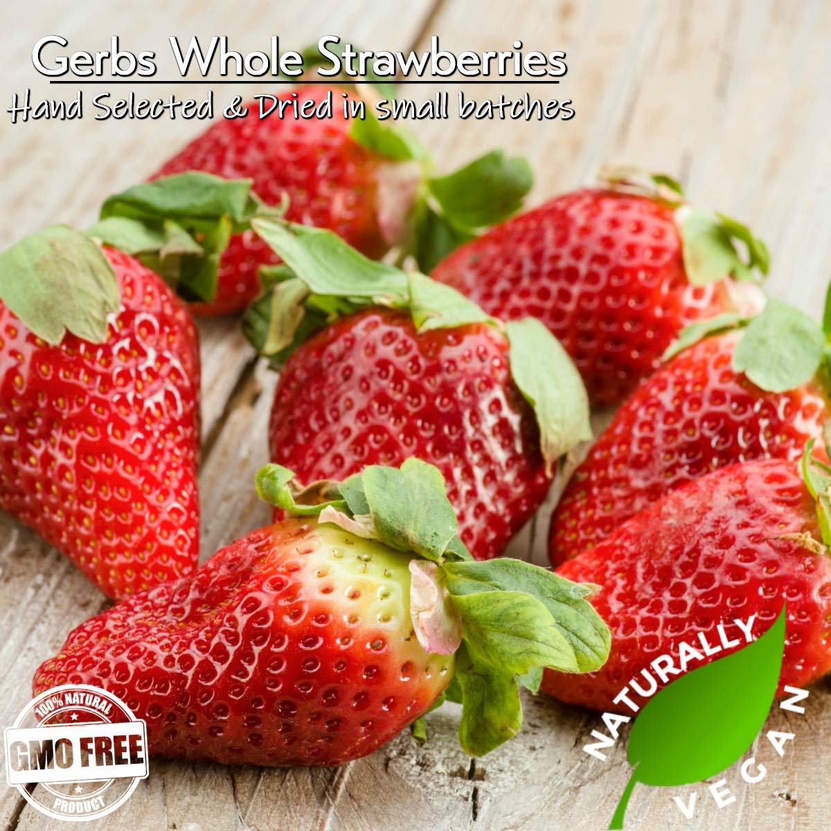 GERBS Summer Sweet Strawberries 2 LBS. | Freshly Dehydrated Resealable Bulk Bag | Top Food Allergy Free | Sulfur Dioxide Free Red Berry | Rich in Vitamins Minerals & Antioxidants| Gluten & Peanut Free : Grocery & Gourmet Food