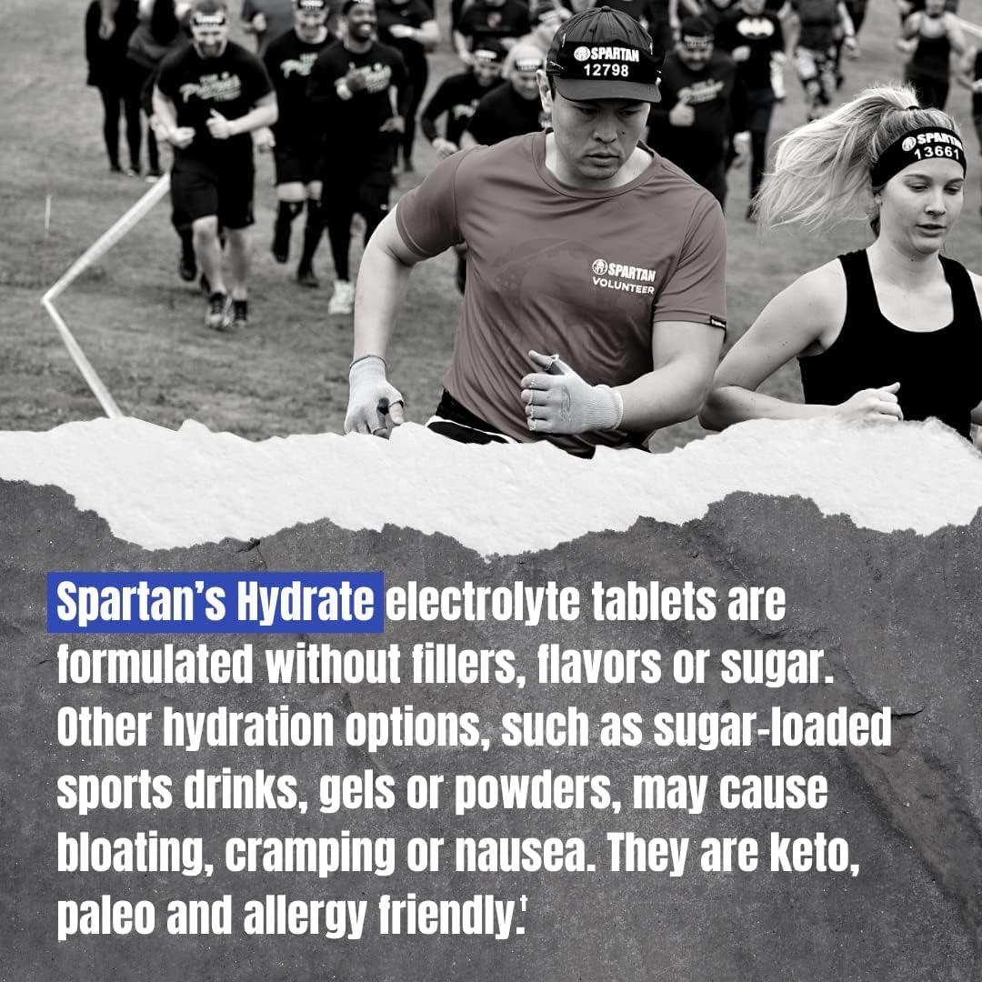 Spartan Race Hydration Tablets - Electrolyte Replacement for Rapid & S