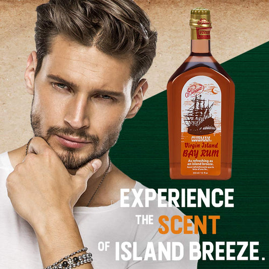 Clubman Pinaud Virgin Island Bay Rum Shave Cologne, After Shave Fragrance, 6 Fl Oz