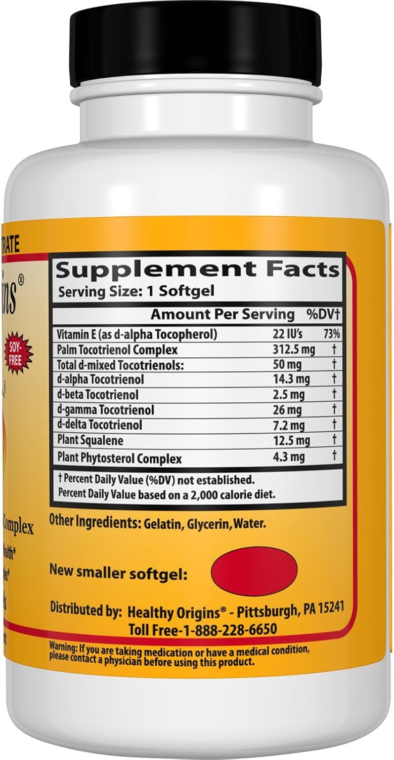 Healthy Origins Tocomin SupraBio - 50 mg - 60 Softgels