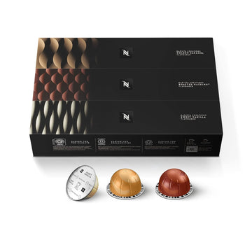 Nespresso Capsules Vertuo, Barista Flavored Pack, Medium Roast Coffee, 30 Count Coffee Pods, Brews 7.77 Fl. Oz