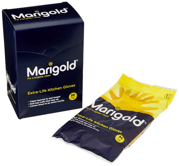 Marigold Gloves Kitchen Medium Medium | 6 Pack Bundle,Yellow