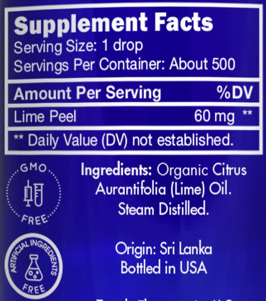 Organic Lime Essential Oil By Zongle – 100% Pure Natural, Therapeutic & Food Grade For Cooking, Aromatherapy, Topical & Oral Use – 1 Oz