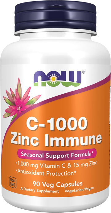 Now Foods Supplements, C-1000 & Zinc Immune, Seasonal Support Formula*, Antioxidant Protection