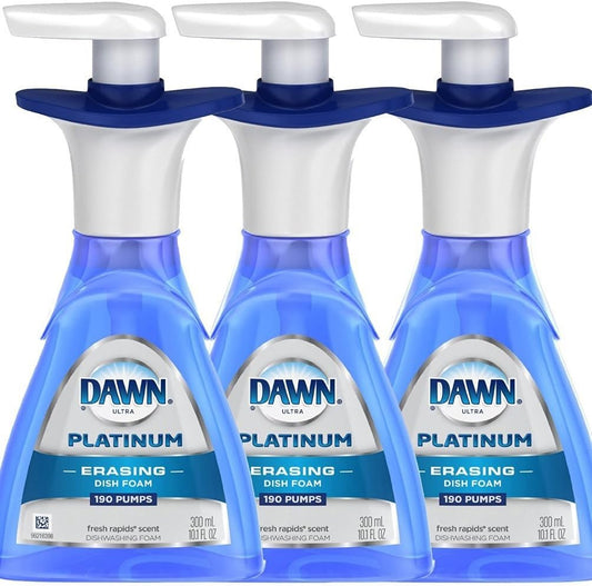 Dawn Platinum ERASING Dishfoam 10.1oz (Pack of 3) : Health & Household