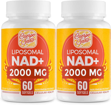 2000 Mg Nad Supplement, Liposomal Nad+ With High Absorption, More Efficient Than Nicotinamide Riboside, Pure & Plus Boosting Supplement, Aging Defense, Metabolism & Cellular, 240 Softgels