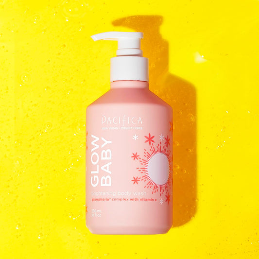 Glow Baby Brightening Body Wash, Vitamin C, Brightening, Dark Spots, Hydrating, Glowing Skin, Shower Gel, Niacinamide, Mineral Oil Free, Vegan