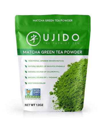 Ujido The Path Of Zen Japanese Matcha Green Tea Powder Ceremonial Blend (12 Oz)
