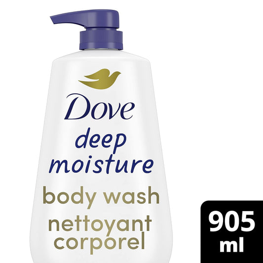 Dove Body Wash With Pump With Skin Natural Nourishers Instantly Soft Skin And Lasting Nourishment Deep Moisture Cleanser Effectively Washes Away Bacteria While Nourishing Your Skin 34 Oz (Pack Of 3)