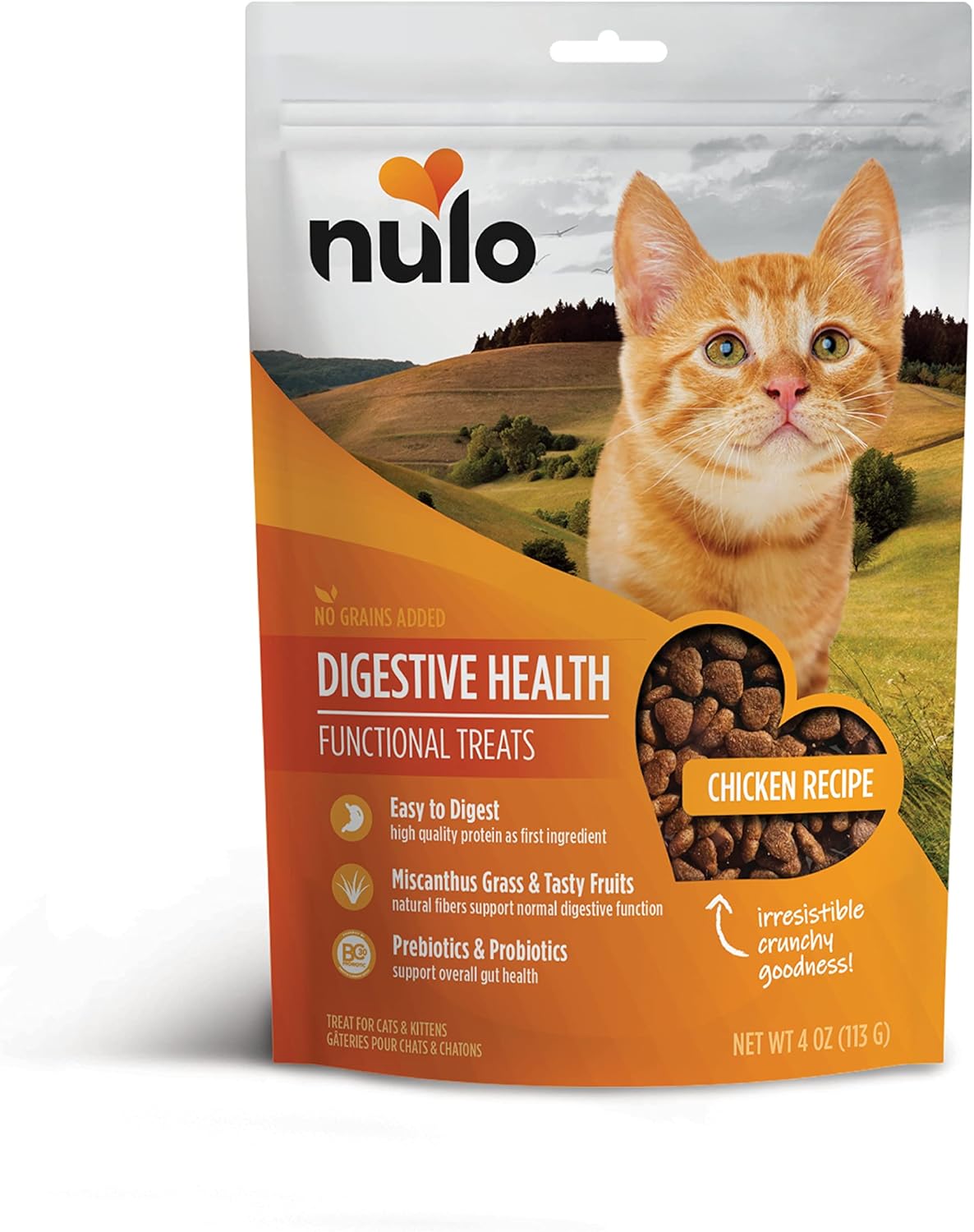 Nulo Digestive Health Functional Treats Grain-Free With Bc30 Probiotic Chicken Recipe For Cats & Kittens 4Oz