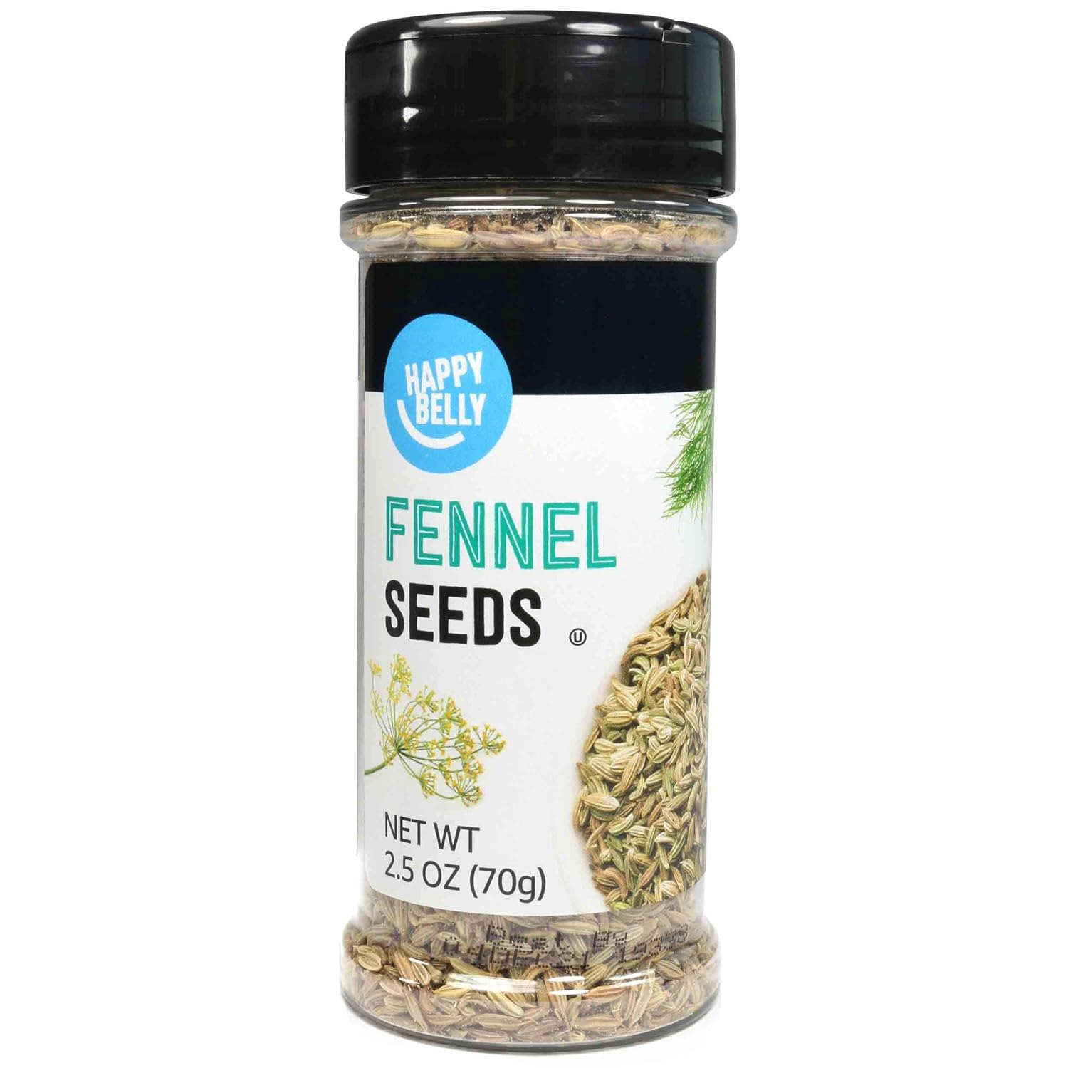 Amazon Brand - Happy Belly Fennel Seeds, 2.5 Ounce (Pack Of 1)