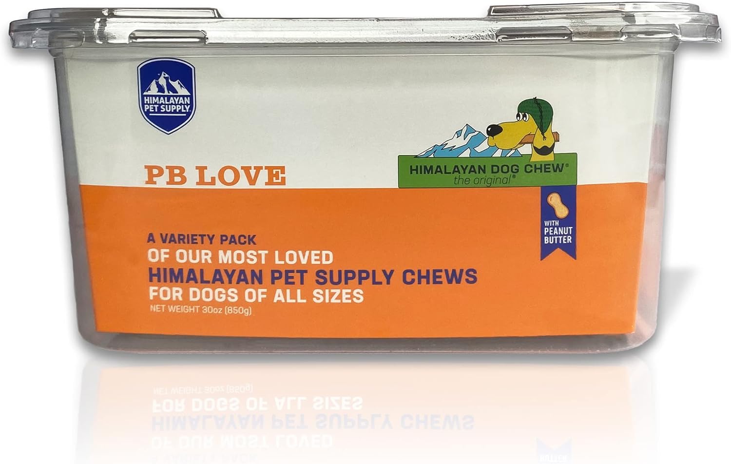 Himalayan Pet Supply Pb Love 1 Peanut Butter Cheese Chew 4 Pb Cheese Churro 3 Pb Cheese Yum 2 Pb Happy Teeth 1 Chew Bone 1 Yakystick 1 Bully Stick 1 Cheese And Bully Stick Bully Bone, Orange
