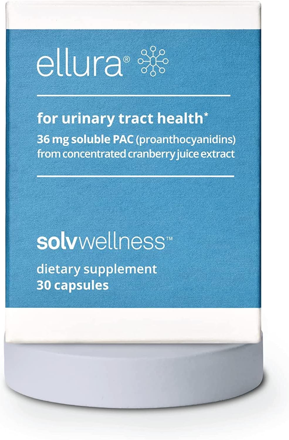 36mg PAC: Get Ahead of UTIs with clinically-Proven, 100% bioavailable PAC, 30 Capsules