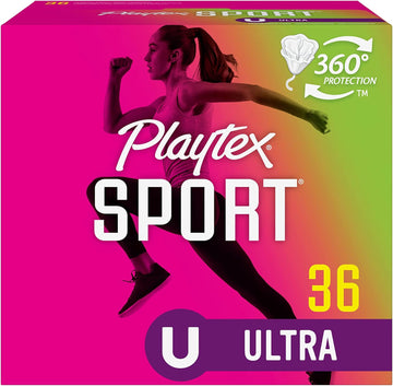 Playtex Sport Tampons, Ultra Absorbency, Fragrance-Free - 36Ct