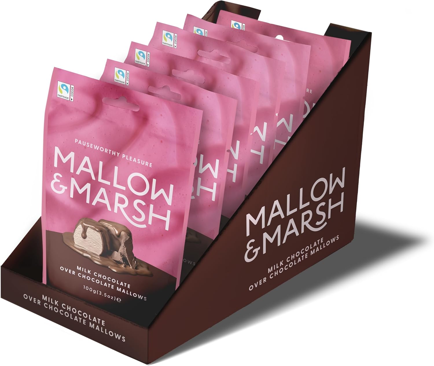 Mallow & Marsh Double Chocolate Marshmallow Sharing Bag – Multipack 6 X 100G