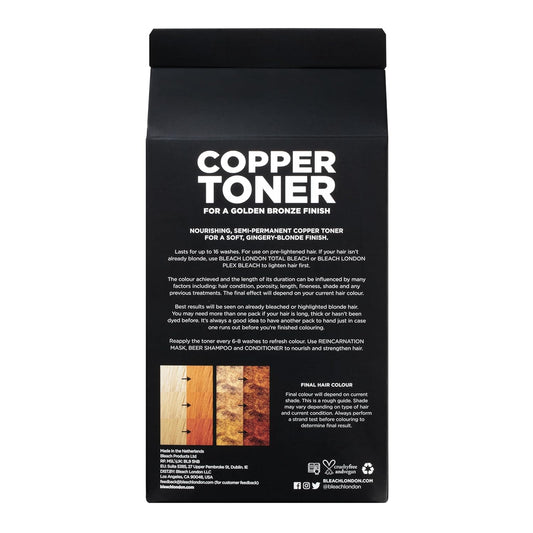 Bleach London Champagne Super Toner Kit - Yellow Brass Removing, Color Depositing Formula For Champagne Blonde Base, For Blonde Hair & Post Bleached Hair, Vegan, Cruelty Free, Ammonia Free