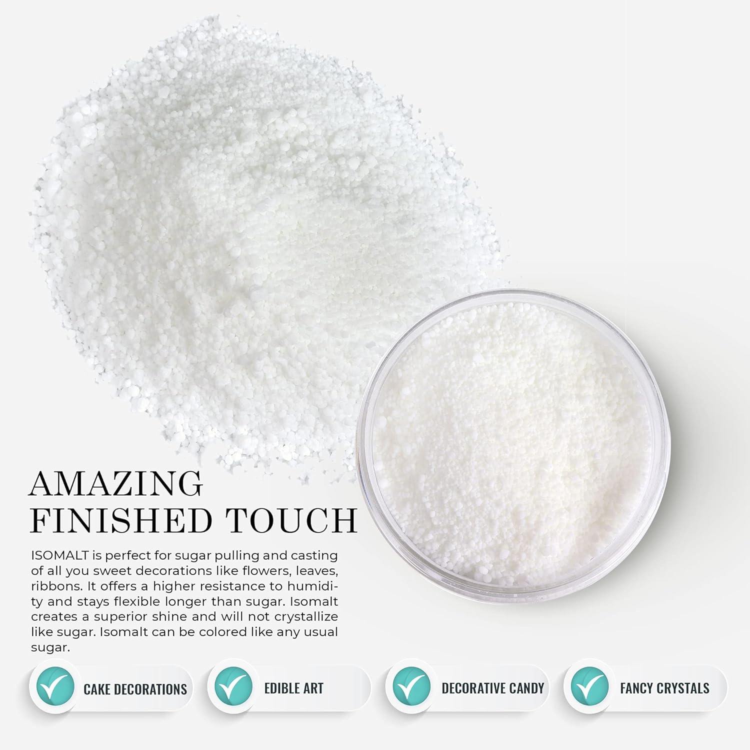 O’Creme Isomalt Crystals - Sugar Substitute For Crafting Decorative Accents, Hard Candy, Fancy Crystals, Confections And Baked Goods (5 Lb) : Grocery & Gourmet Food