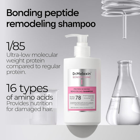 Bondex Protein Bonding Remodeling Shampoo With Argan Oil | Strengthening Keratin & Peptides Bonder | Repair Hair | 13.52 Fl.Oz