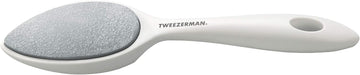 Tweezerman Antibacterial Callus Removal Tool For Feet – Perfect For Use In Shower, Dual Sided Ceramic Stone Exfoliator And Sole Smoothing Pedicure Tool For Feet