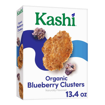 Kashi Breakfast Cereal, Organic, Whole Grain, Blueberry Clusters, 17.2Oz Box (1 Box)