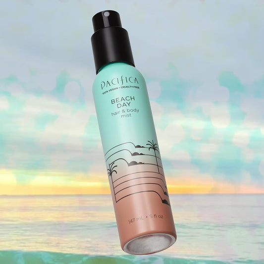 Pacifica Beauty, Beach Day Hair Perfume & Body Spray, Natural & Essential Oils, Salt, Sandalwood, Orange Flower, Smoke, 5 OZ