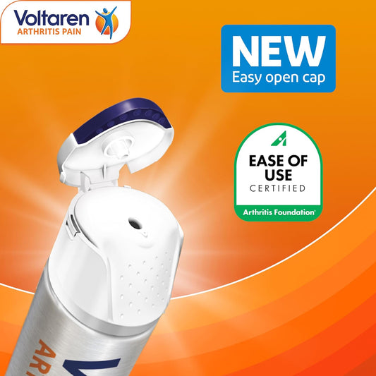 Voltaren Arthritis Pain Gel For Powerful Topical Arthritis Pain Relief - New Easy Open Cap - 100 G Tube And 20 G Travel Size Tube