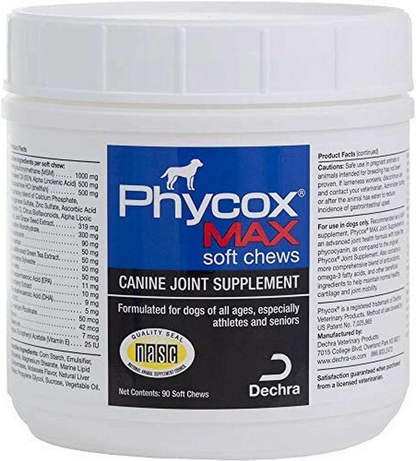 PSCH Phycox Max 90 Count Canine Soft Chews : Pet Bone And Joint Supplements : Pet Supplies