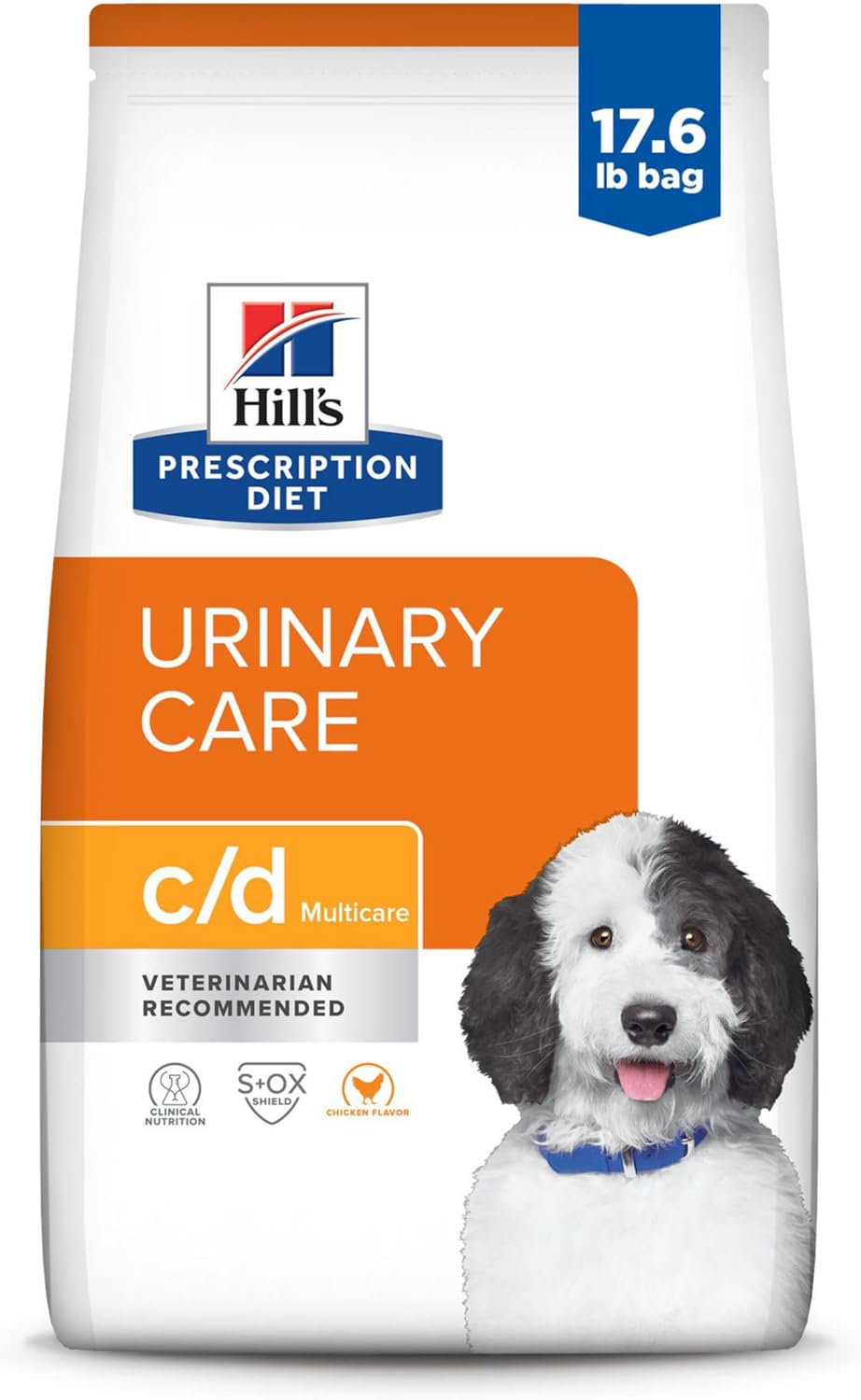 Hill'S Prescription Diet C/D Multicare Urinary Care Chicken Flavor Dry Dog Food, Veterinary Diet, 17.6 Lb. Bag