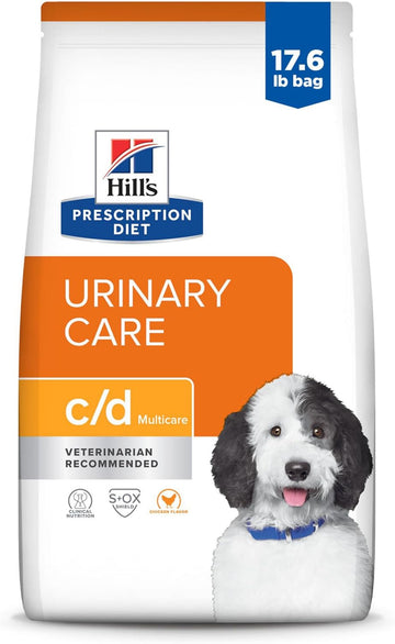 Hill'S Prescription Diet C/D Multicare Urinary Care Chicken Flavor Dry Dog Food, Veterinary Diet, 17.6 Lb. Bag