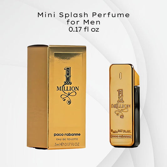 Paco Rabanne 1 Million Perfume For Men – Mini Eau De Toilette Splash, 0.17 Fl Oz