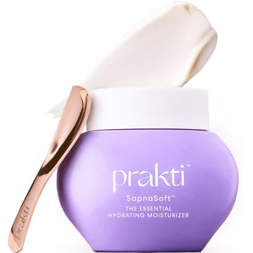 Prakti Sapnasoft Essential Hydrating Moisturizer, Lightweight Hydration, Improves Skin Tone, Texture & Strengthens Skin Barrier With Natural Ceramides, 1.7 Oz