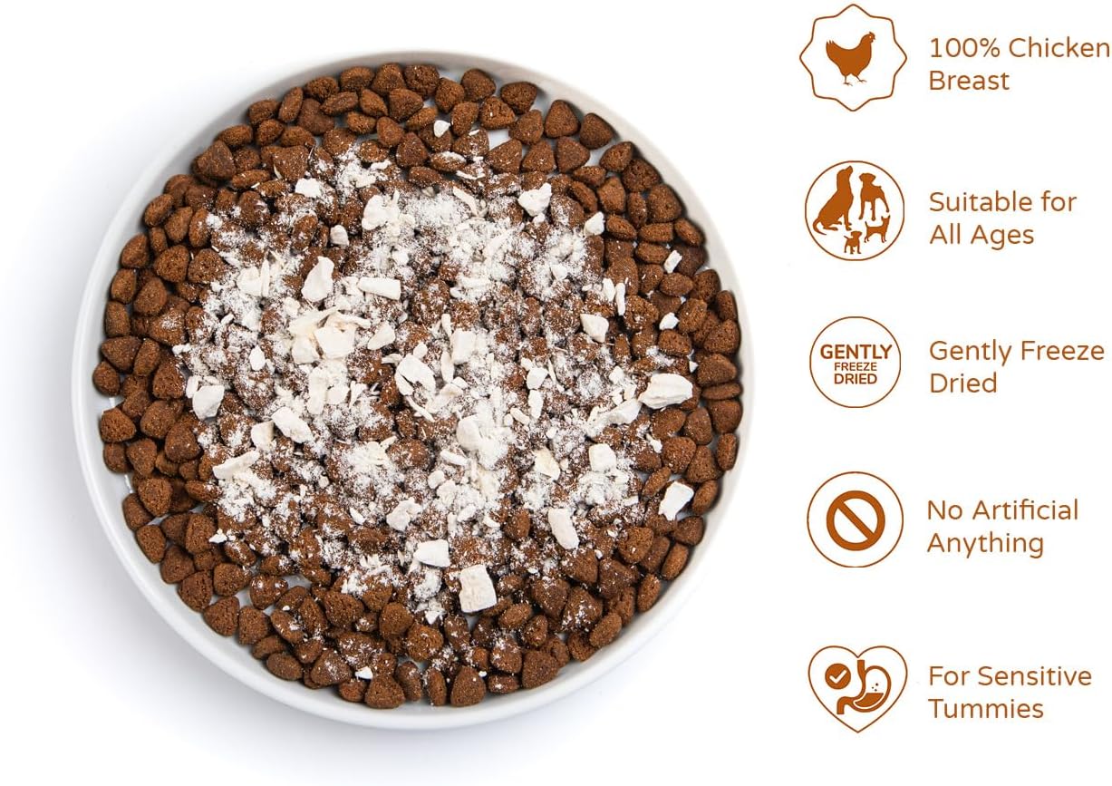Thrive Chicken Dog Food Toppers ProTaste 100% Chicken Breast Freeze Dried for Pooch and Mutt Dog Food Dog Chicken Treat for Fussy Eaters Prescription Diets Hypoallergenic 170g : Amazon.co.uk: Pet Supplies