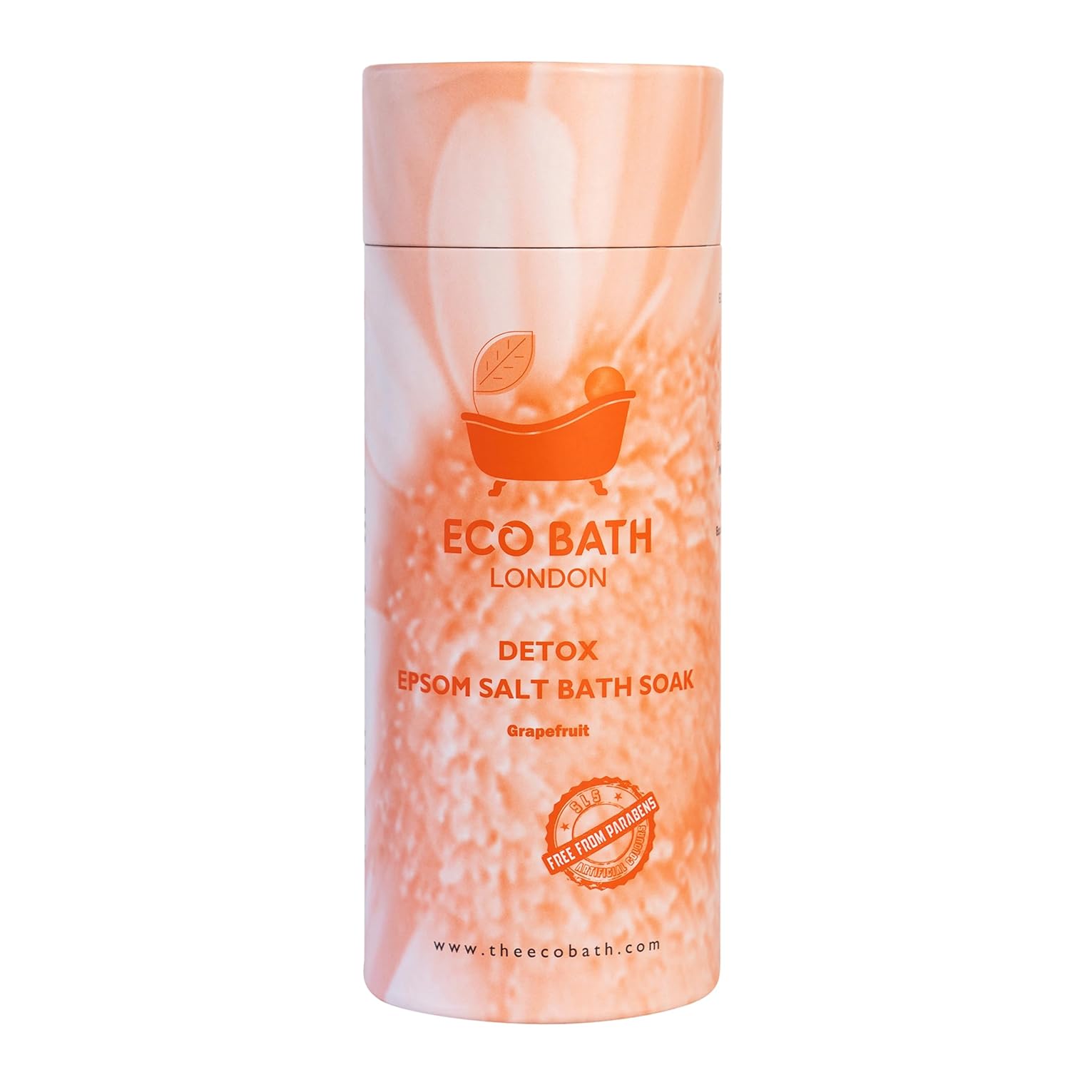 Detox Epsom Salt Bath Soak – Made In Uk | Magnesium Bath Salts With Grapefruit Essential Oil | Epsom Salts For Detox & Skin Care - 2.2 Lb (1Kg)