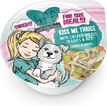 Weruva Best Fido Friend Fun Size Meals For Dogs, Kiss Me Thrice, 2.75Oz Cup, Pack Of 12