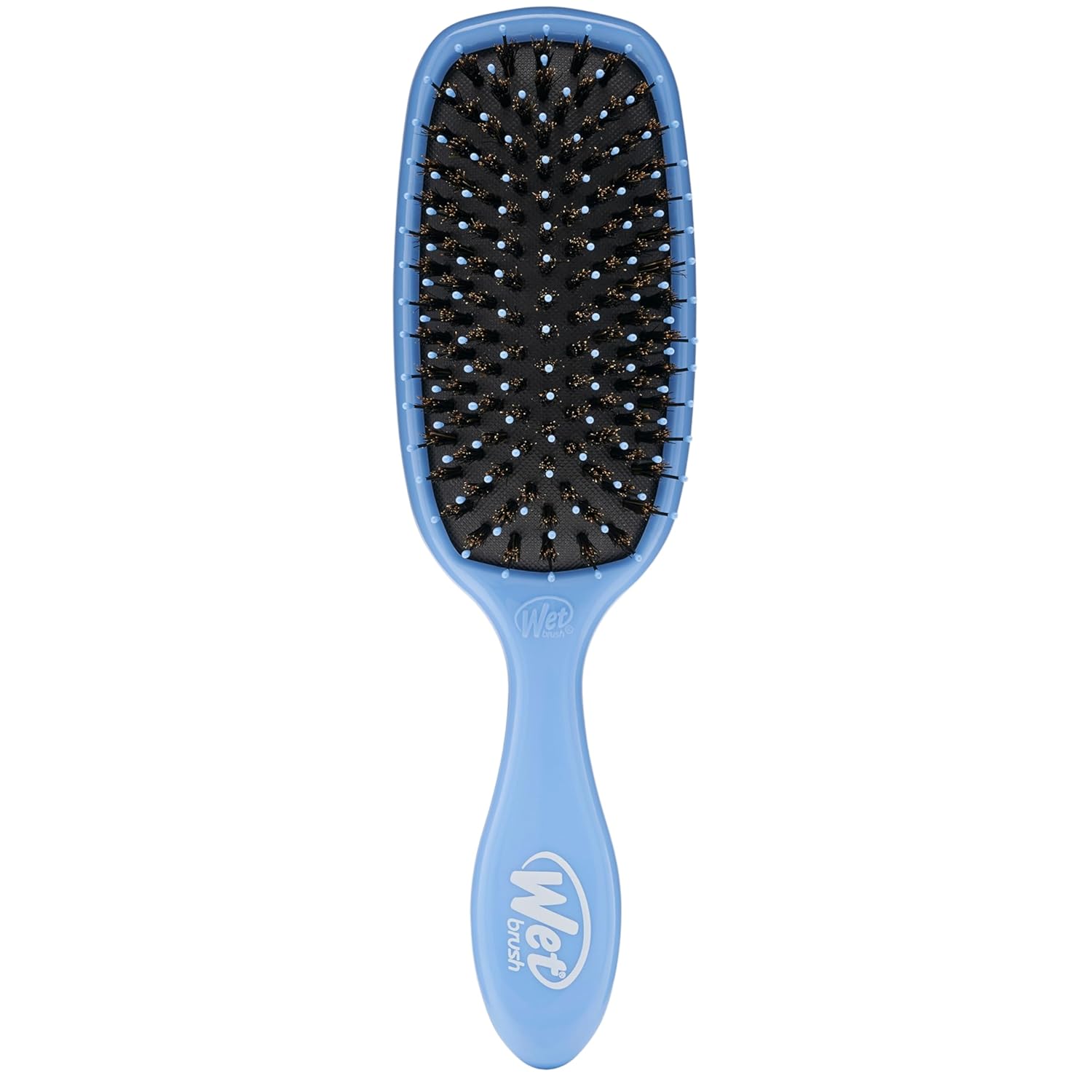 Wet Brush Shine Enhancer Hair Brush, Sky - Exclusive Ultra-Soft Intelliflex Bristles - Natural Boar Bristles For All Hair Types - For Women And Men, Wet And Dry Hair