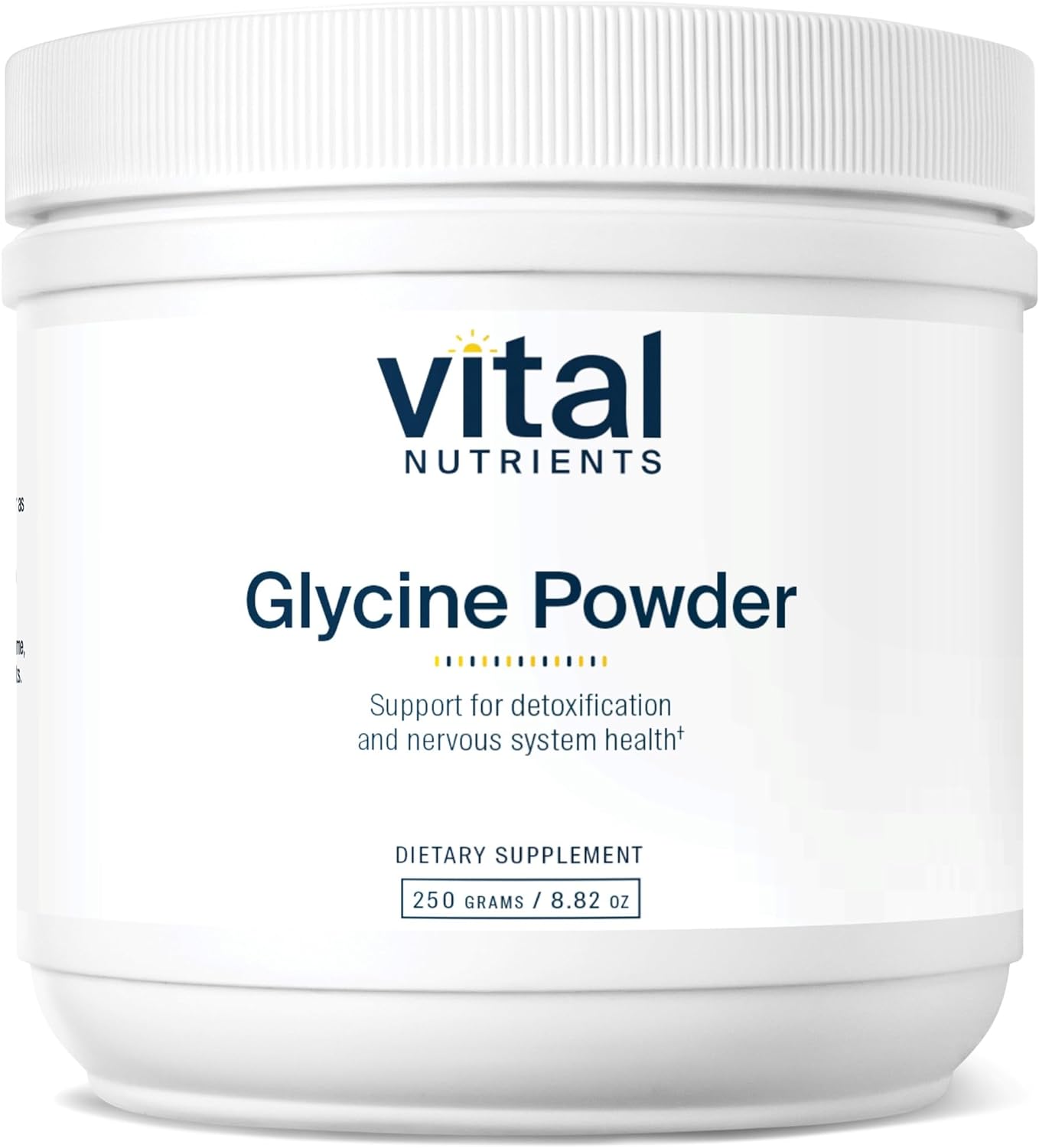 Vital Nutrients Glycine Powder 250G | Amino Acid To Promote Restful Sleep, Stress Relief, Memory, And Cognitive Support* | Vegan Glycine Supplement | Gluten, Dairy, Soy Free | Non-Gmo | 625 Servings