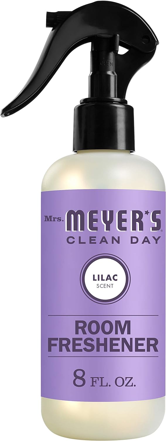 Mrs. Meyer's Room Freshener Spray, Instantly Freshens The Air with Lilac Scent, 8 oz- Pack of 6