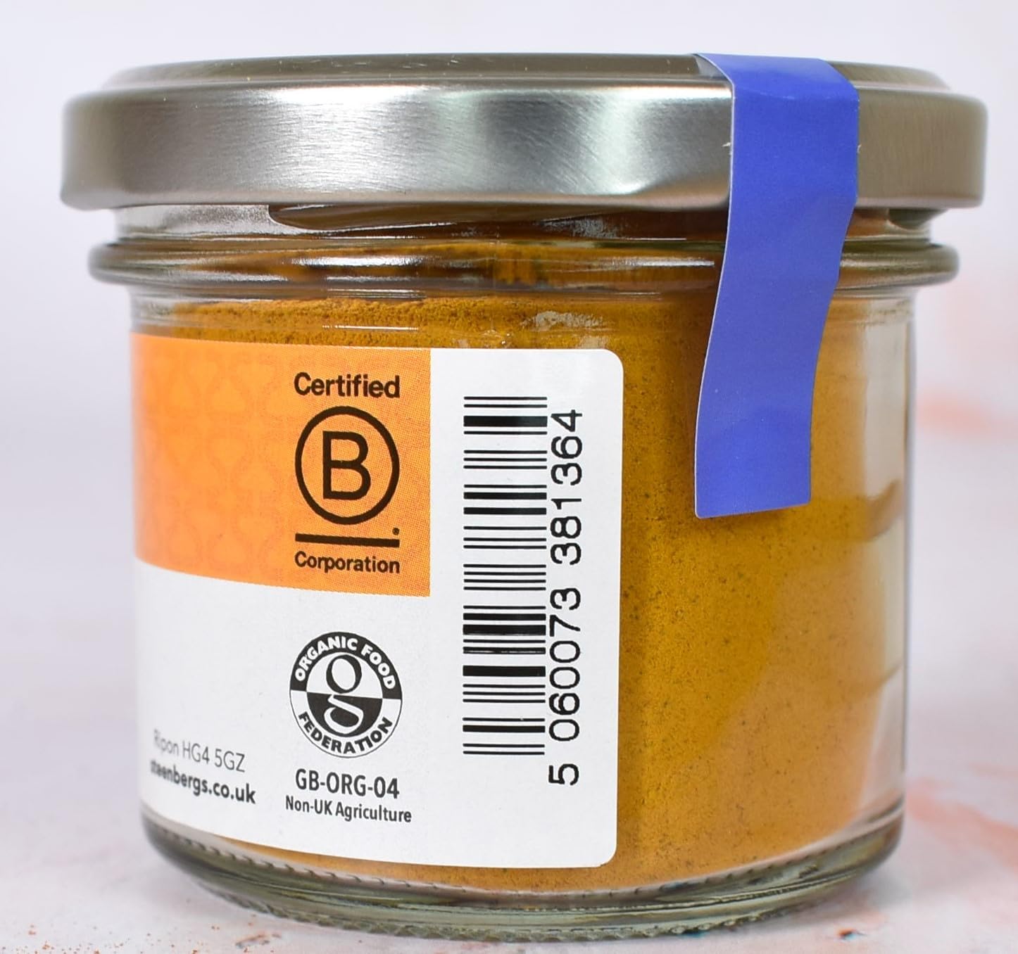 Steenbergs Organic Ground Turmeric Standard - 50G