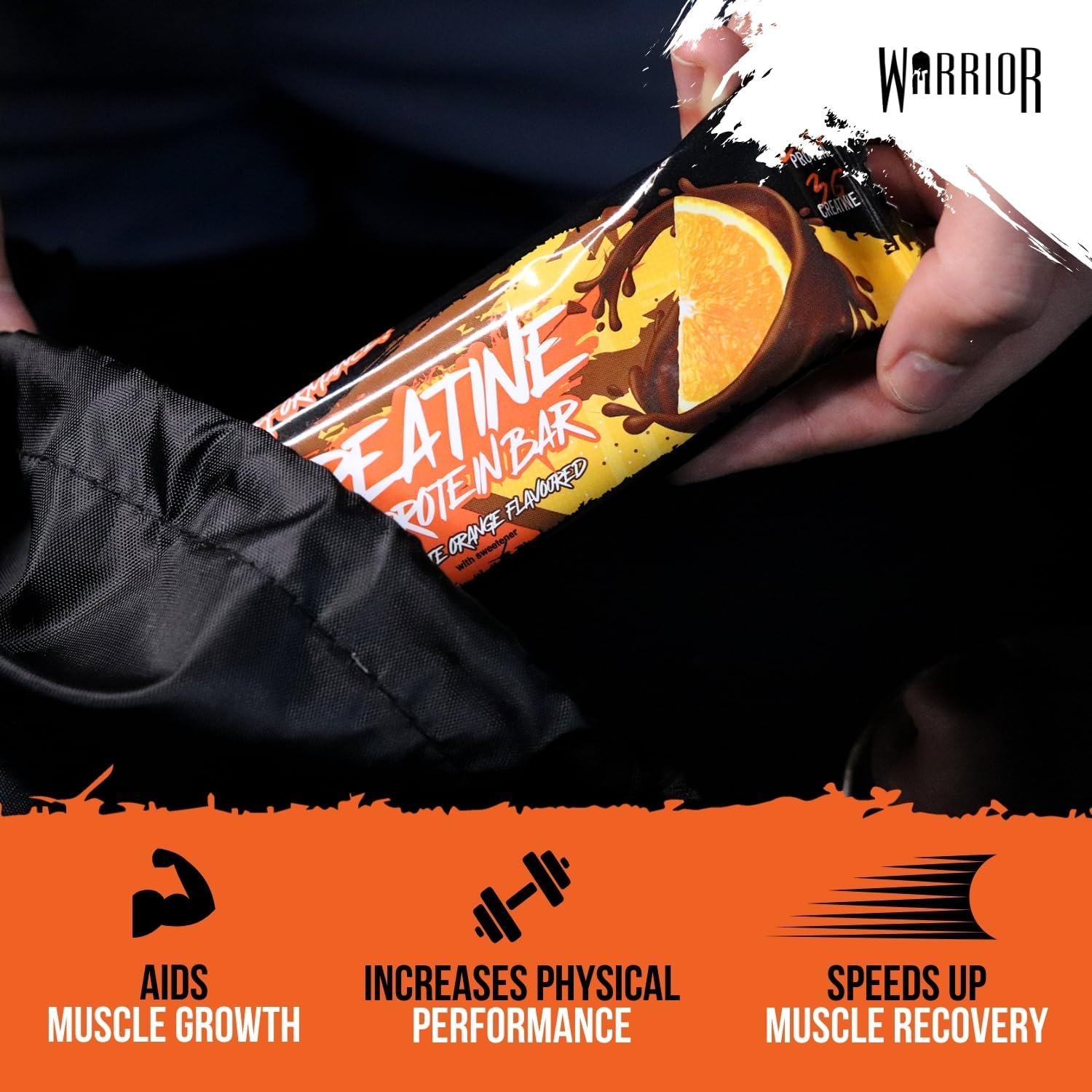 Warrior Creatine Protein Bars – Low Carb Snack, Oat Based Flapjack Bar, Increase Physical Performance, 12 x 75g (Chocolate Peanut) : Amazon.co.uk: Health & Personal Care